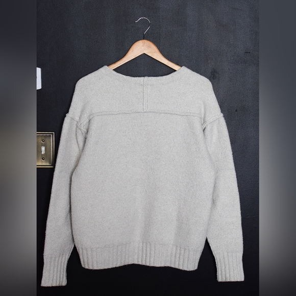 Free People Eastwood Knit Pullover Sweater Oversized Chunky Ivory Size S Boho - Picture 6 of 12